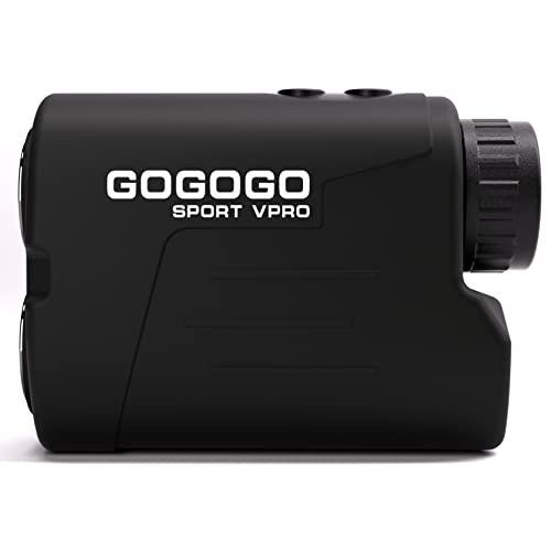 Gogogo Sport Vpro Laser Golf/Hunting Rangefinder, 6X Magnification Clear View 650/900 Yards Laser Range Finder, Accurate, Slope Function, Pin-Seeker & Flag-Lock & Vibration, Easy-to-Use Range Finder