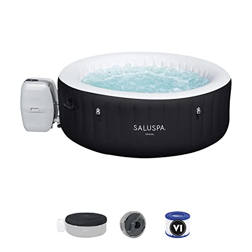 Bestway SaluSpa Miami Inflatable Hot Tub, 4-Person AirJet Spa