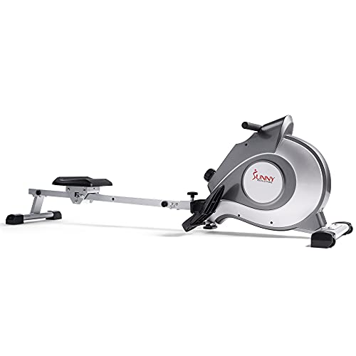 Sunny Health & Fitness Magnetic Rowing Machine Rower with LCD Monitor