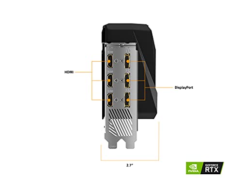 GIGABYTE AORUS GeForce RTX 3070 Ti Master 8G Graphics Card, MAX-Covered Cooling, 8GB 256-bit GDDR6X, GV-N307TAORUS M-8GD Video Card