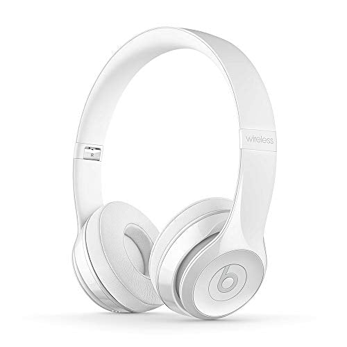 Beats Solo3 Wireless On-Ear Headphones - Apple W1 Headphone Chip, Class 1 Bluetooth, 40 Hours of Listening Time - Gloss White (Previous Model)