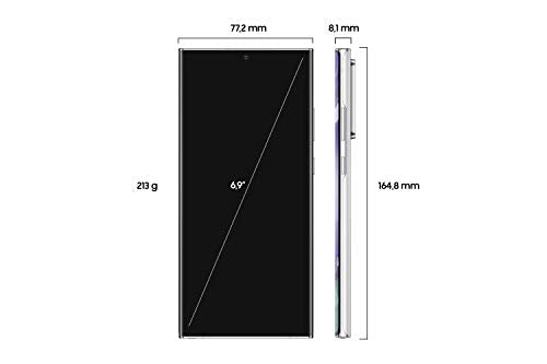 Samsung Galaxy Note 20 Ultra SM-N986B/DS, Dual SIM 5G, International Version (No US Warranty), 12GB+256GB, Mystic White - Unlocked