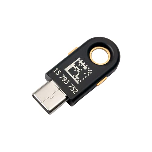 Yubico YubiKey 5C - Two Factor Authentication USB Security Key, Fits USB-C Ports - Protect Your Online Accounts with More Than a Password, FIDO Certified USB Password Key