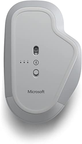 Microsoft Surface Precision Wireless Bluetooth Mouse with Cleaning Cloth - Bulk Packaging - Light Grey