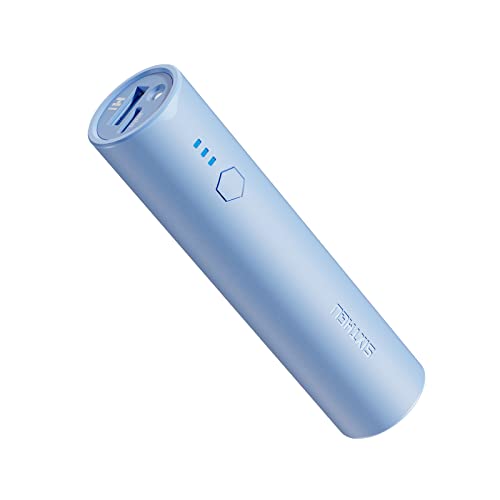 Mini Portable Charger Power Bank,SIXTHGU Power Nano 5000mAh Capacity External Battery Pack Port with LED Flashlight for iPhone,ipad, Samsung Galaxy, Android Phone,& etc (Blue)