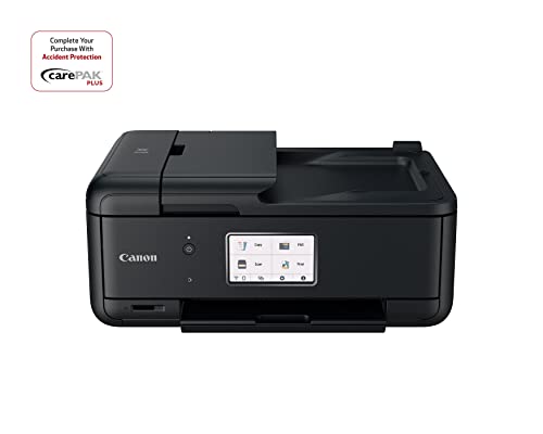 Canon TR8620a All-in-One Printer for Home Office | Copier |Scanner| Fax |Auto Document Feeder | Photo and Document Printing | Airprint (R) and Android Printing, Black