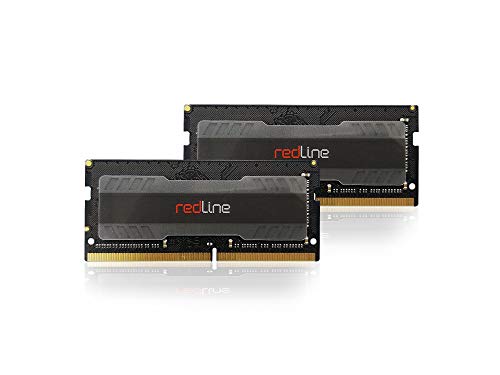 Mushkin Redline Notebook – DDR4 Gaming Laptop DRAM – 64GB (2x32GB) SODIMM Memory Kit – 3000MHz (PC4-24000) CL-16 – 260-pin 1.35V RAM – Dual-Channel – Low-Voltage – (MRA4S300GJJM32GX2)