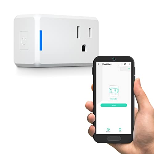 YoLink Mini Plug, 1/4 Mile World's Longest Range Smart Home Plug Mini Outlet Compatible with Alexa Google Assistant IFTTT App Remote Control Home Appliances from Anywhere- YoLink Hub Required