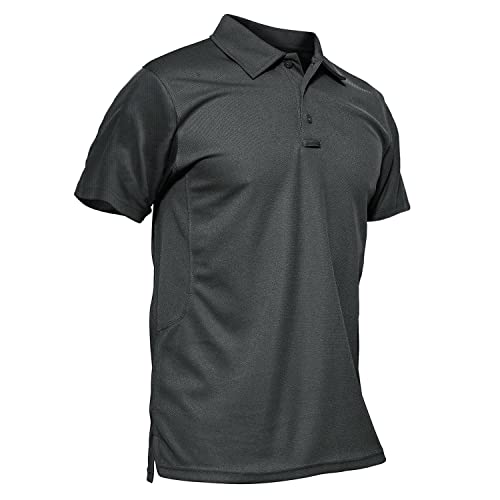 MAGCOMSEN Tactical Shirt Men Polo Shirts for Men Short Sleeve T Shirts for Men Hiking Shirt Pique Polo Shirts Men Summer Shirts Golf Shirts Fishing Shirts