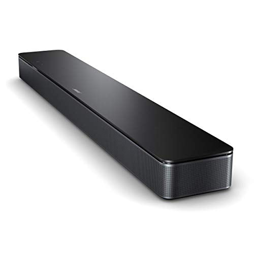 Bose Smart Soundbar 300 Bluetooth Wi-Fi Voice Control Bundle with Wireless Surround Speakers Pair, Bass Module 500 (Black)