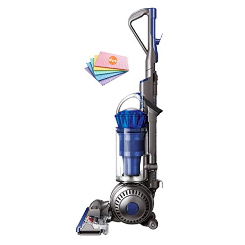 Dyson Ball Animal 2 Upright Corded Vacuum Cleaner: HEPA Filter, Height Adjustment, Self-Adjusting Cleaner Head, Telescopic Handle, Rotating Brushes (Blue) + Sponge Cloth