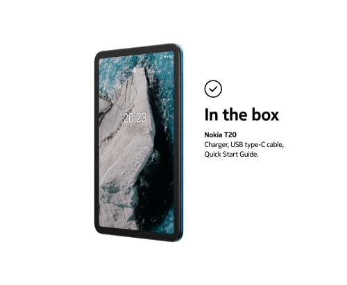 Nokia T20 | Android 11 | 10.36-Inch Screen | Tablet | US Version | 4/64GB | 8MP Camera | Ocean Blue