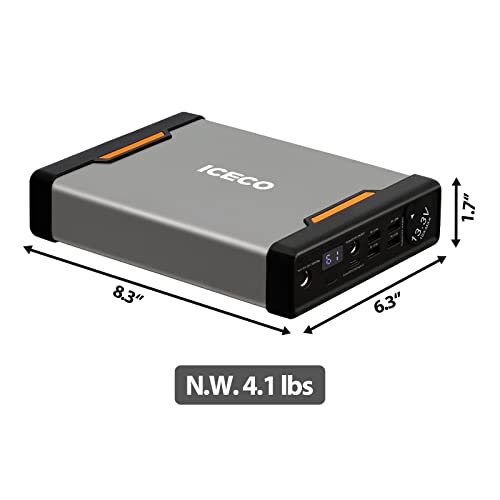 ICECO Portable Power Station PB250 69600mAh, 250Wh Outdoor Mobile Lithium Battery Pack, Emergency Battery Backup with 2 DC Ports/4 USB Ports/Battery level display for Road Trip Camping, Outdoor Adventure, Hunting Emergency (Suitable for all ICECO Refriger