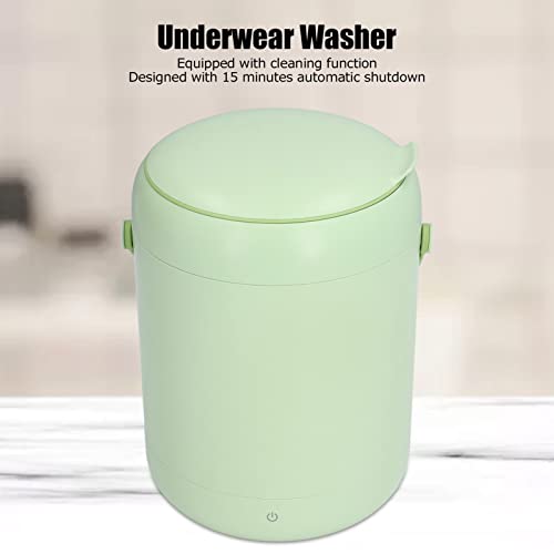 Portable Washer, Mini Washing Machine, Intelligent Underwear Washer 3L Capacity US Plug 100‑240V(green)