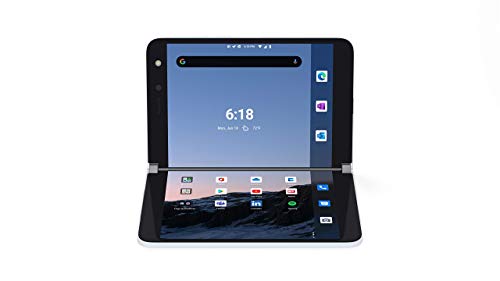 Microsoft Surface Duo Foldable Tablet, 128GB, Unlocked All Carriers - Glacier (Renewed)