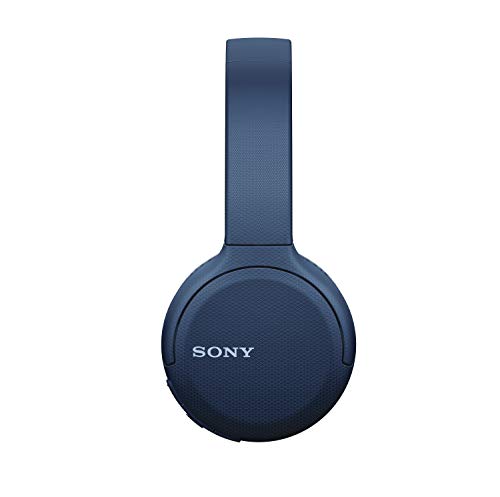 Sony Wireless Headphones WH-CH510: Wireless Bluetooth On-Ear Headset with Mic for phone-call, Blue