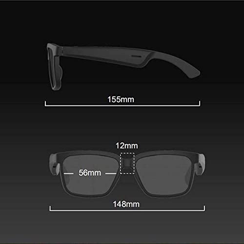 YIAKU Smart Bluetooth Glasses, Wireless Bluetooth Smart Audio Glasses, Indoor and Outdoor Entertainment Smart Glasses for Cycling, Fishing