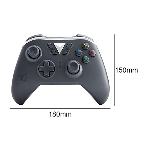 LKHSYAN Wireless Controller, 2.4GHZ Dual-Vibration Joystick Game Controller Compatible with Xbox One / Xbox Series X/S / Xbox One S/ Xbox One X / Windows PC (Gray)