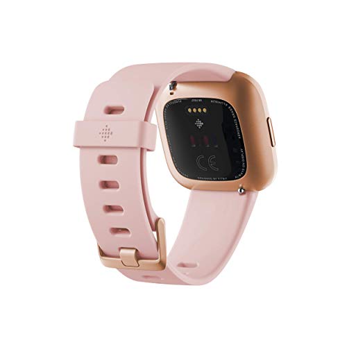 Fitbit Versa 2 Health and Fitness Smartwatch with Heart Rate Pair - Black/Carbon & Copper Rose