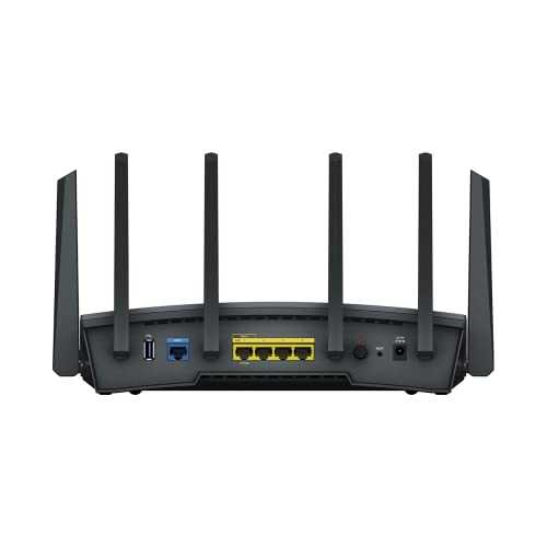 Synology RT6600ax - Tri-Band 4x4 160MHz Wi-Fi Router, 2.5Gbps Ethernet, VLAN Segmentation, Multiple SSIDs, Parental Controls, Threat Prevention, VPN (US Version)