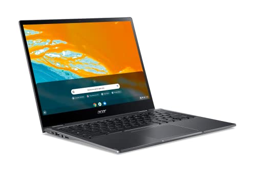 Acer Chromebook Spin 513 Convertible Laptop | 13.5" 2256x1504 Gorilla Glass Touch | MediaTek Kompanio 1380 Octa-Core CPU | 8GB LPDDR4X | 128GB eMMC | WiFi 6 | Backlit KB | Chrome OS | CP513-2H-K62Y