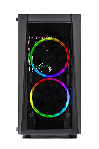 SkyTech Blaze II Gaming Computer PC Desktop - Ryzen 5 3600 6-Core 3.6GHz, GTX 1660 Super 6G, 500G SSD, 16GB DDR4 3200, RGB, AC WiFi, Windows 10 Home 64-bit