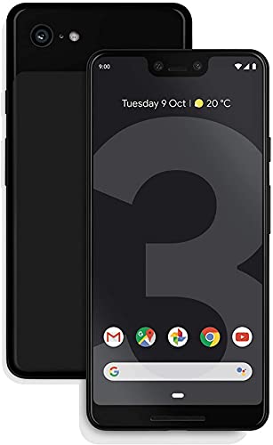 Google Pixel 3 Unlocked GSM/CDMA - US Warranty (Just Black, 128GB) (Renewed)