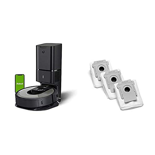 iRobot Roomba i6+ (6550) Robot Vacuum with Automatic Dirt Disposal-Empties Itself, Works with Alexa with iRobot Authentic Replacement Parts- Clean Base Automatic Dirt Disposal Bags, 3-Pack