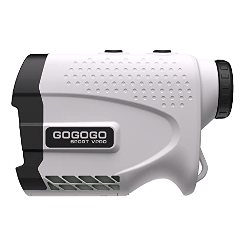 Gogogo Sport Vpro Laser Rangefinder for Golf & Hunting Range Finder Distance Measuring with High-Precision Flag Pole Locking Vibration Function Slope Mode Continuous Scan (GS24)