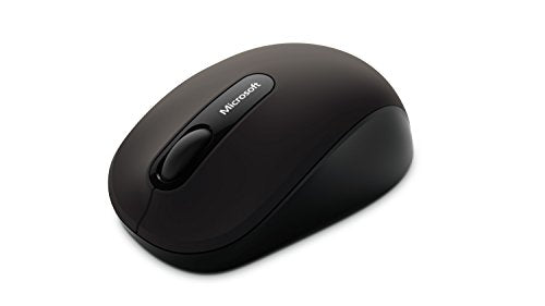 Microsoft Bluetooth Mobile Mouse 3600 - Black. Comfortable Design, Right/Left Hand Use, 4-Way Scroll Wheel, Wireless Bluetooth Mouse for PC/Laptop/Desktop, Works with for Mac/Windows Computers