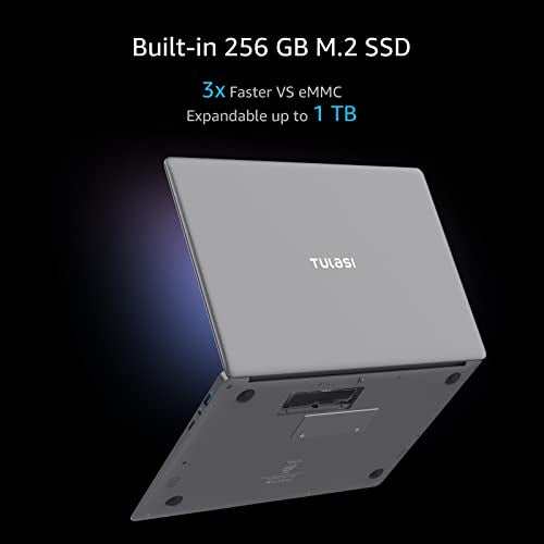 Tulasi 2023 New Windows 11 Laptop, 6GB RAM 256GB SSD Laptop Computers, Intel Celeron J4005, 14 inch Ultra-Slim Laptop, Support WiFi, Bluetooth, Long Battery Life, Expandable up to 1TB
