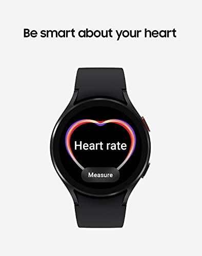 SAMSUNG Galaxy Watch 4 44mm Smartwatch with ECG Monitor Tracker for Health, Fitness, Running, Sleep Cycles, GPS Fall Detection, Bluetooth, US Version, Black