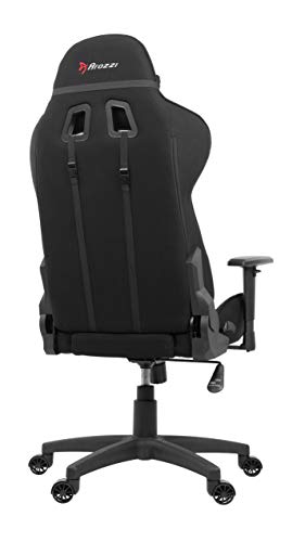 Arozzi - Forte Mesh Fabric Ergonomic Computer Gaming/Office Chair with High Backrest, Recliner, Swivel, Tilt, Rocker, Adjustable Height and Adjustable Lumbar and Neck Support Pillows - Black