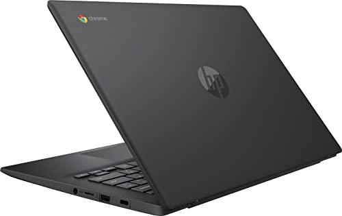 2021 HP Chromebook 14 Inch Full HD Display Laptop, Intel Celeron N3350 up to 2.4 GHz, 4GB RAM, 64GB eMMC, WiFi, Webcam, USB Type C, Chrome OS + (Zoom or Google Classroom Compatible) NonTouch - Gray