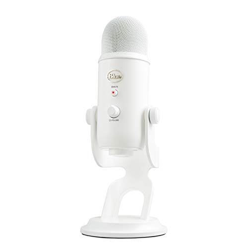 Logitech for Creators Blue Yeti USB Microphone for PC, Podcast, Gaming, Streaming, Studio, Computer Mic - Whiteout