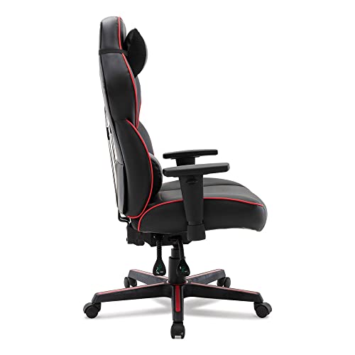 Alera BT-51593RED Racing Style Ergonomic Gaming Chair - Black/Red