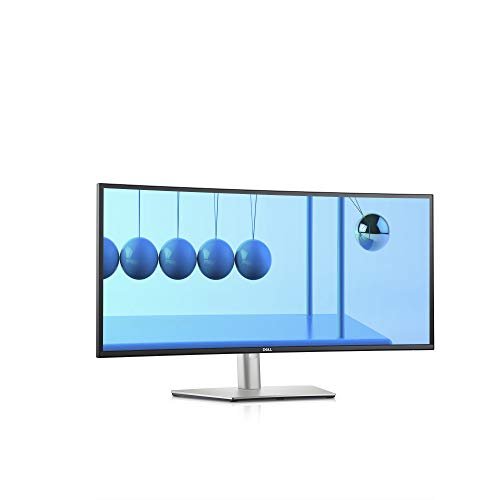 Dell U3421WE UltraSharp Curved Monitor, 34.14 Inch Ultrawide Monitor WQHD (3440 x 1440p at 60Hz), in-Plane Switching Technology, 100mmx100mm VESA Mounting Support, Platinum Silver