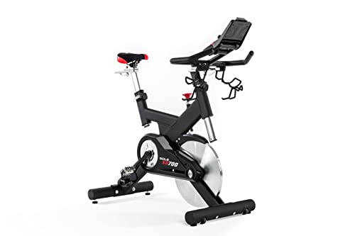 SOLE Fitness SB700 Light Upright Indoor Stationary Bike, Home and Gym Exercise Equipment, Smooth and Quiet, Versatile for Any Workout, Bluetooth and USB Compatible