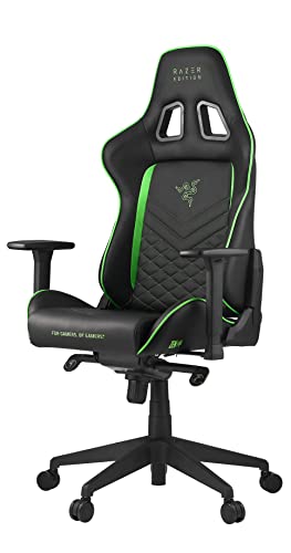 Tarok Pro - Razer Edition Gaming Chair by Zen - Lime Green Gaming Chair - Reclining Ergonomic Desk Office Chair – Adjustable Game Chair, Lumbar Support, Memory Foam Pillow, Comfortable Zen Work Chair