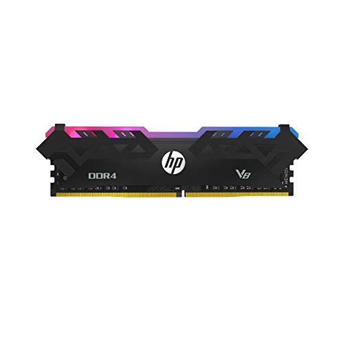 HP V8 RGB RAM 32GB Kit (16GBx2) DDR4 3600MHz CL18 1.35V Desktop Computer LED Memory - 8MG07AA#ABC