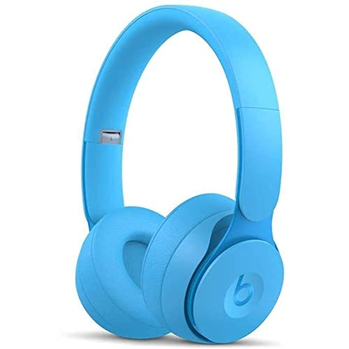 Beats Solo Pro Wireless NC On-Ear Headphones - More Matte Collection Light Blue (Renewed)