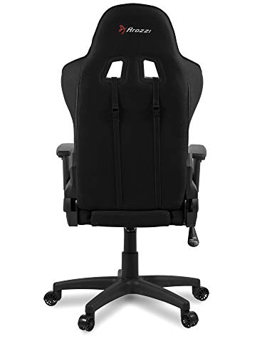 Arozzi - Forte Mesh Fabric Ergonomic Computer Gaming/Office Chair with High Backrest, Recliner, Swivel, Tilt, Rocker, Adjustable Height and Adjustable Lumbar and Neck Support Pillows - Black