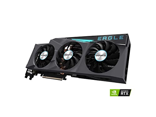 GIGABYTE GeForce RTX 3080 Eagle 12G Graphics Card, 3X WINDFORCE Fans, 12GB 384-bit GDDR6X, GV-N3080EAGLE-12GD Video Card