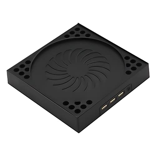 U/D Cooling Fan for Xbox Series X with 4 Fan and 3 USB Port Xbox Series X External Cooler Turbo Temperature Control Fan Console Standing Mount Cooling System