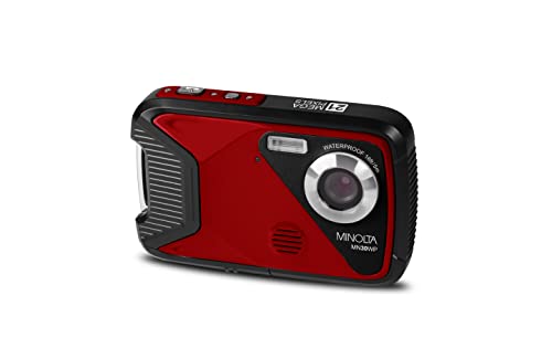 Minolta MN30WP 21 MP / 1080P HD Waterproof Digital Camera (Red)