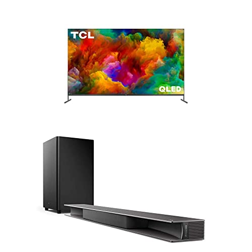 TCL 85"Class 4K UHD Dolby Vision HDR QLED Roku Smart TV - 85R745 with TCL Alto 9+3.1 Dolby Atmos Sound Bar with RAY·DANZ Technology,Works with Hey Google plus Chromecast built-in–Black,540W,TS9030-NA