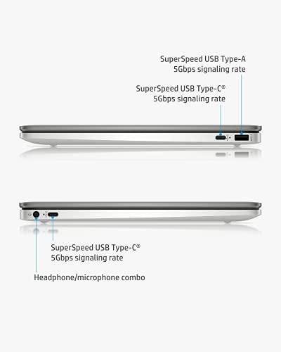 HP Chromebook 14 Laptop, Intel Celeron Processor, 4 GB RAM, 32 GB eMMC, 14” FHD (1920 x 1080) Chrome OS, Webcam & Dual Mics, Work, Entertainment, School, Long Battery Life (14a-na0160nr, 2021)