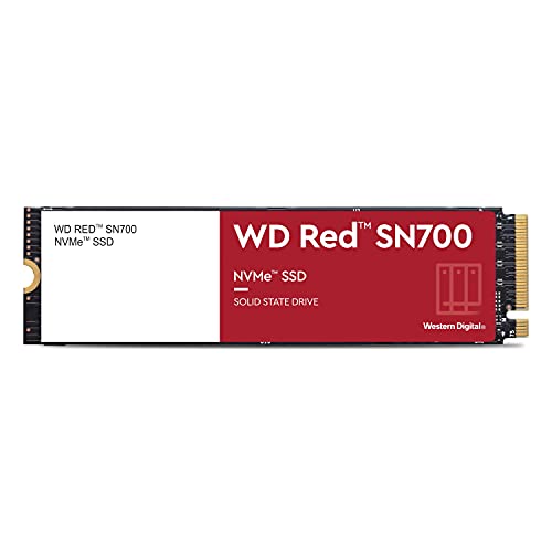 Western Digital 4TB WD Red SN700 NVMe Internal Solid State Drive SSD for NAS Devices - Gen3 PCIe, M.2 2280, Up to 3,400 MB/s - WDS400T1R0C