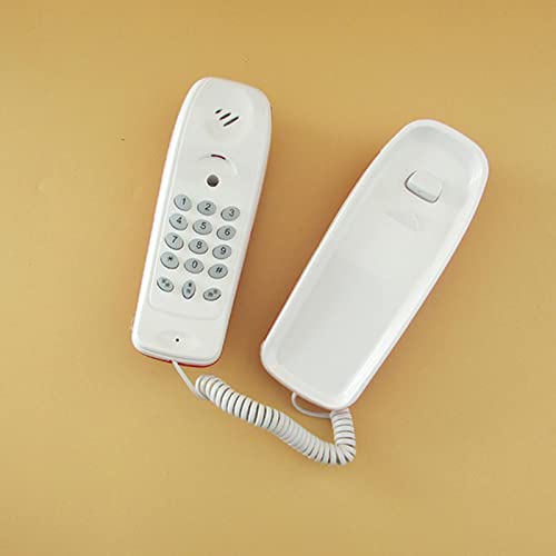 Menolana Corded Dial Telephone DIY Motor Skills Wall Mountable Fixed Phone Telephone for Birthday Gift