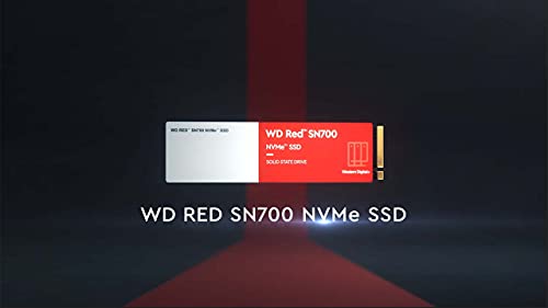 Western Digital 4TB WD Red SN700 NVMe Internal Solid State Drive SSD for NAS Devices - Gen3 PCIe, M.2 2280, Up to 3,400 MB/s - WDS400T1R0C